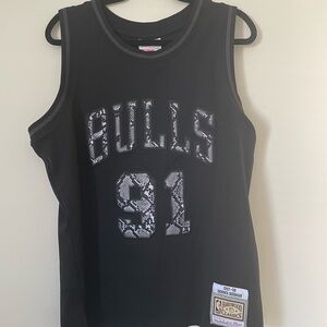 Chicago Bulls Dennis Rodman '96-97 Leather Elegance Swing Jersey